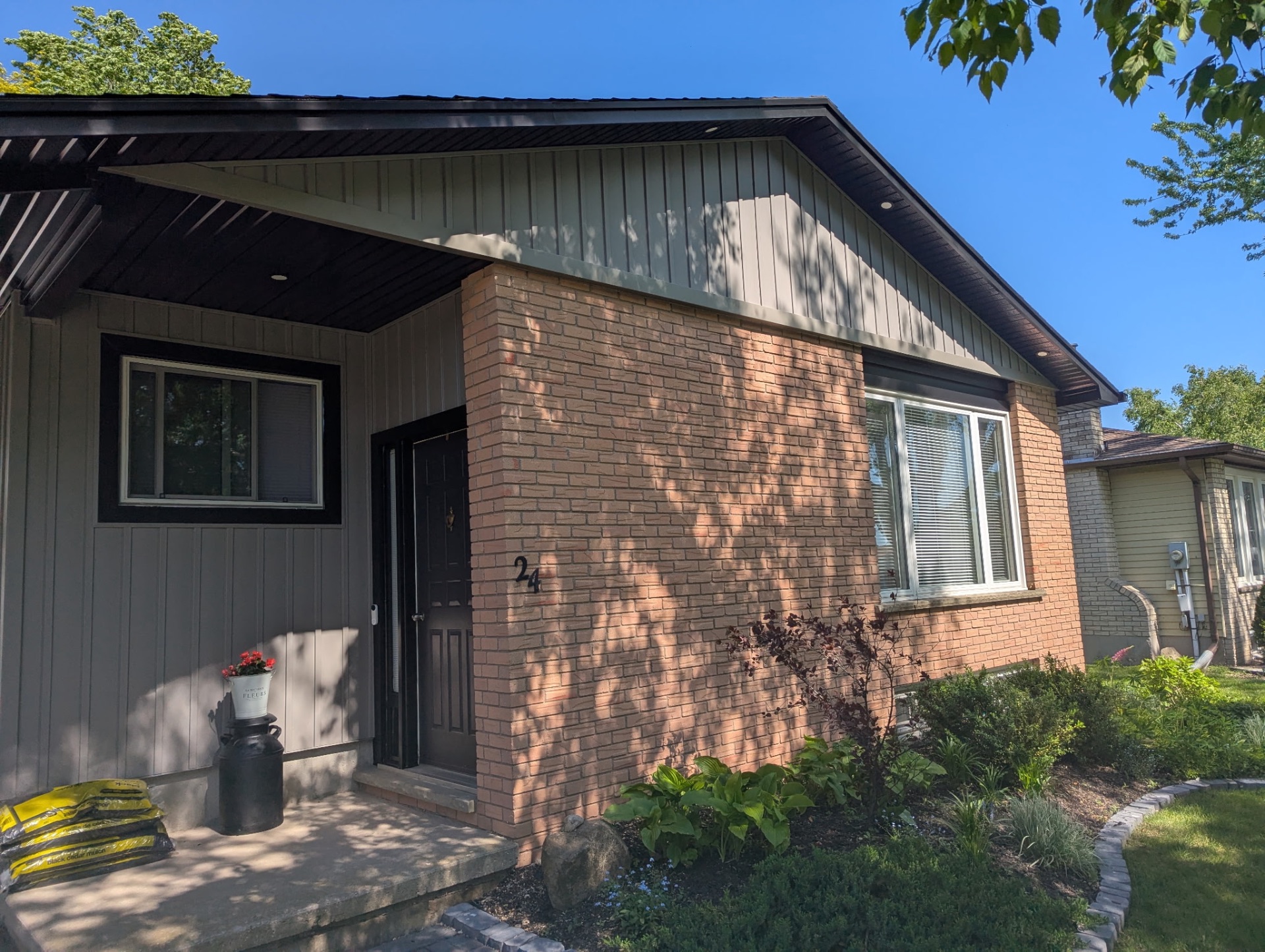 Front entry siding and trim